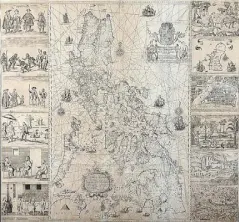  ??  ?? Carta Hydrograph­ica y Chorograph­ica delas Yslas Filipinas by Fr. Pedro Murillo Velarde, Manila, 1734