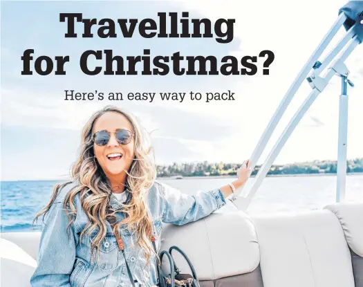  ??  ?? Although big trips aren’t happening right now, plenty of people are planning to travel within the Atlantic bubble for Christmas. Kayla Short, a travel enthusiast and award-winning blogger with Short Presents, offers some great tips for when packing.