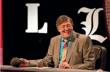  ??  ?? Stephen Fry is back as the host of the L season of QI.