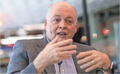  ?? KIMBERLY P. MITCHELL, DETROIT FREE PRESS ?? One of Jim Hackett’s primary goals in his first 100 days as Ford CEO is to renew the company’s focus on innovation.