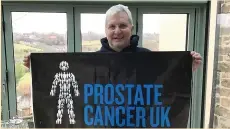  ??  ?? Andy Latham is flying the flag for Prostate Cancer UK at local cricket grounds this summer.