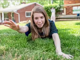  ?? Steph Chambers/Post-Gazette ?? Special Olympian Jessica Clayton, 28, of Bethel Park, works on her freestyle stroke on Wednesday.