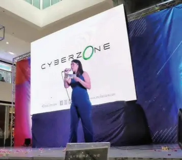  ??  ?? CYBERZONE revealing its new logo