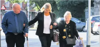  ??  ?? Mrs Eccleston at the time of the court case in 2019. She denied killing her husband and the jury found her not guilty of murder and manslaught­er