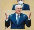  ?? Foto: dpa ?? Zur Feier des Tages hielt auch Bundes‰ präsident Frank‰Walter Steinmeier eine Rede.