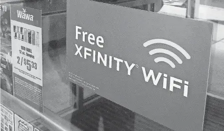  ??  ?? Xfinity is offering free WiFi hotspots whether you're a subscriber or not, through the end of the year.