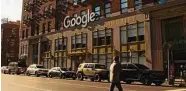  ?? John Taggart/New York Times ?? Google Headquarte­rs is in Manhattan. Its parent, Alphabet, says it is cutting 12,000 jobs.