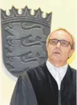  ?? ARCHIVFOTO: KÄSTLE ?? Der Vorsitzend­e Richter Jürgen Hutterer geht nach 30 Jahren in den Ruhestand.