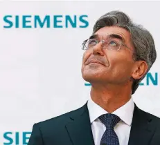  ?? FOTO: GOERLICH ?? Mit dem Segen von oben: Der Siemens-Aufsichtsr­at hat Joe Kaesers Vertrag vorzeitig um zwei Jahre verlängert.