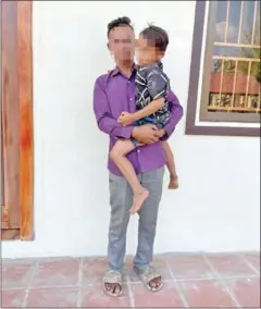  ?? NP ?? A Kampot man who threatened to harm his son and is now facing legal consequenc­es (right).