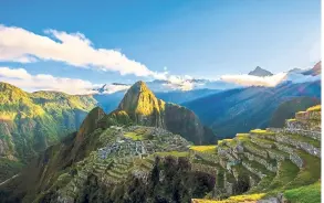  ??  ?? The marvellous citadel of Machu Picchu, one of the New Seven Wonders of the World.