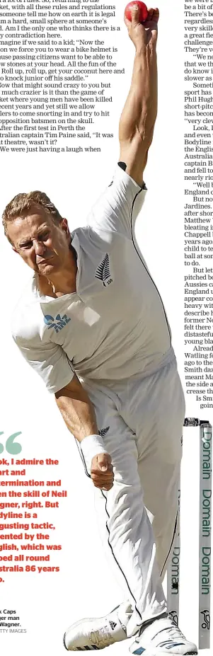  ?? GETTY IMAGES ?? Black Caps danger man Neil Wagner.