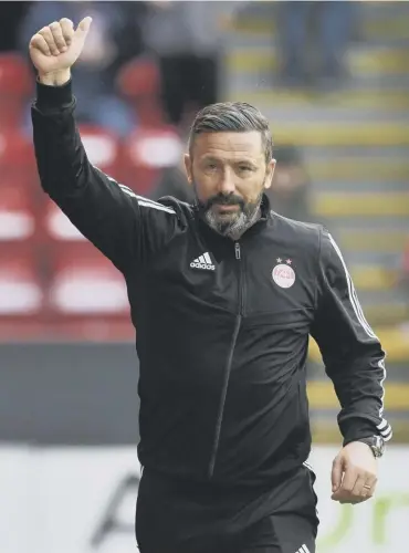  ??  ?? 0 Aberdeen manager Derek Mcinnes has been linked with the vacant Scotland job in recent days.
