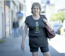  ?? JONATHAN HAYWARD/THE CANADIAN PRESS ?? Lorna Bird poses for a photo in Vancouver’s Downtown Eastside.