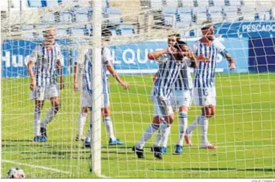  ?? JOSUÉ CORREA ?? Chuli celebra uno de los goles anotados esta temporada en el Nuevo Colombino.