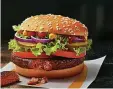  ?? FOTO: MCDONALD'S ?? So sieht der Burger aus – zumindest in der Werbung.