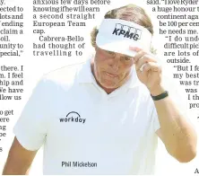  ??  ?? Phil Mickelson