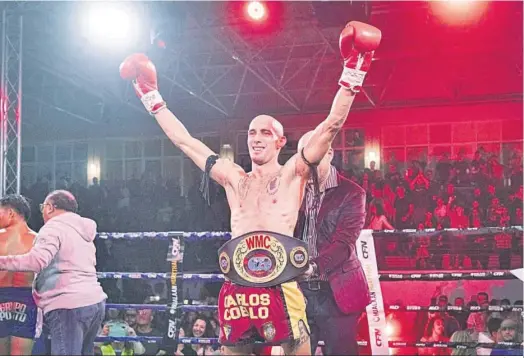  ?? GERMÁN MESA ?? Carlos Coello se proclamó campeón del mundo en el colegio San Felipe Neri el pasado mes de febrero.