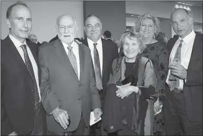  ??  ?? David Freeman of New York; Edmond Freeman; Andrew Freeman of Frisco, Texas; honoree June Freeman; and Gretchen Freeman and Alan Silverman of Phoenix