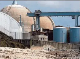  ?? Luis Sinco Los Angeles Times ?? SAN ONOFRE nuclear plant generators made by Mitsubishi became corroded and leaked a small amount of radioactiv­ity, forcing a January 2012 shutdown.