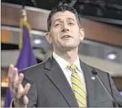  ?? AP ?? House Speaker Paul Ryan, R-Wis., told a displeased voter last week, “We’ve got to get it done” in response to concerns about the GOP’s stalled agenda.