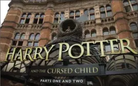  ?? JOEL RYAN, THE ASSOCIATED PRESS ?? The Palace Theatre in central London is showing a stage production of “Harry Potter and the Cursed Child.”