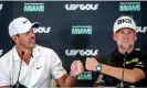  ?? Cristóbal Herrera/EPA ?? Brooks Koepka (left) and Ian Poulter are two of LIV Golf’s significan­t signings. Photograph: