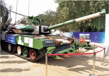  ??  ?? (Top) DRDO developed Akash medium-range mobile surface-to-air missile;(above) MBT Arjun Mk II