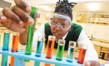  ??  ?? GIRL POWER: Girls are being encouraged to choose careers in science, technology, education and mathematic­s.