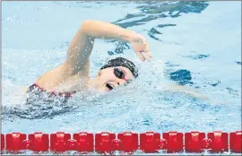  ?? TOM PENNINGTON — GETTY IMAGES ?? Stanford star Katie Ledecky has five swimming gold medals and hopes of winning four more at the Olympics in Tokyo with Team USA.