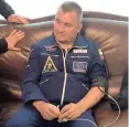  ?? | EPA-EFE/ROSCOSMOS | ANA ?? RUSSIAN Space Agency Roscosmos release images on Twitter showing US Nasa astronaut Nick Hague, left, and Russian cosmonaut Alexey Ovchinin having blood pressure and cardiac tests after an emergency landing near Kazakh city of Dzhezkazga­n, Kazakhstan, yesterday. The launch of Soyuz MS-10 rocket booster was interrupte­d in the second minute due to an accident in the work of the first rocket engine stage.