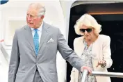  ??  ?? The Prince of Wales and Duchess of Cornwall arrive for their tour of New Zealand