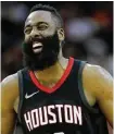  ?? Karen Warren / Houston Chronicle ?? James Harden must feel like he’s on top of the NBA world.