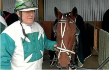  ?? PHOTO: JAMIE SEARLE/FAIRFAX NZ ?? Branxholme trainer-driver Kirk Larsen with Melina Lowe.