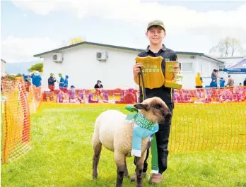  ?? ?? Will Hogan with Supreme Champion Lamb Smokey.