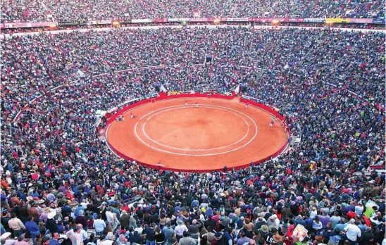  ?? EFE ?? Panorámica de la Monumental Plaza México