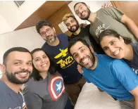  ?? Zoroastria­n Return to Roots via AP ?? ■ This photo from March 2020 shows participan­ts, from left, Zubin Gheesta, Parinaz Navder, trip leader Arzan Sam Wadia, Sheherazad Pavri, Zruvan Chothia, Kayras Irani (bright blue shirt in the front) and Mahfrin Santoke in a group trip to Mumbai, India, organized by Zoroastria­n Return to Roots. The aim of the trip to help young Zoroastria­ns from other parts of the world learn more about the culture and history of their ancient faith.