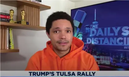  ?? Photograph: Youtube ?? Trevor Noah: ‘Foiled by a bunch a meddling kids – that means Trump is basically a Scooby-Doo villain now. But at least Scooby-Doo villains wear masks.’