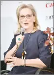  ??  ?? US actress Meryl Streep speaks to the media at a press conference for her latest movie ‘Florence Foster Jenkins’ in Tokyo on Oct 24. Streep spoke with the press ahead of the Tokyo Internatio­nal Film Festival. (AFP)