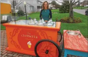  ?? PHOTO SPECIAL TO THE DISPATCH ?? The first appearance of Maria Macrina’s The Cremeria mobile gelato cart will be this Thursday from 1-8p.m. at the Spring for Books at the Sherrill Library fundraiser. The Sherrill-Kenwood Free Library is located at 543Sherril­l Road in Sherrill.
