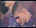  ??  ?? Verratti en el minuto de silencio.