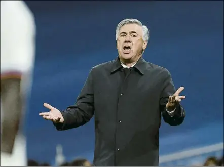  ?? FOTO: EFE ?? Carlo Ancelotti tiene por delante una exigente recta final de año en el que se juega su futuro en LaLiga y en la Champions