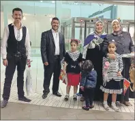  ?? SUBMITTED ?? CAiRN welcomed a new Syrian family to Pictou County in the early morning hours Thursday. The family is made up of relatives of Lema Casim, who came to Pictou more than a year ago after escaping from wartorn Syria.