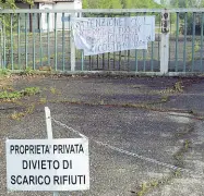  ?? Rifiuti ?? L’ingresso della discarica Razzaboni