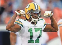  ?? ISAIAH J. DOWNING / USA TODAY SPORTS ?? Thanks to signing bonus money, wide receiver Davante Adams will earn about $24.5 million this season.