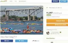  ?? LAURA BEESTON/GOFUNDME ?? A GoFundMe campaign has sprung up online Tuesday to help pay down expenses incurred from the Port Huron Float Down emergency rescue.