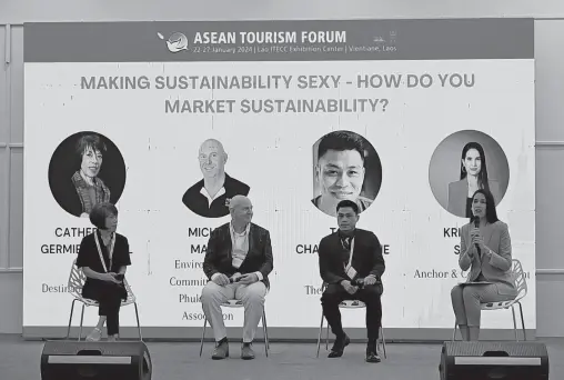  ?? ?? 'MAKING SUSTAINABI­LITY SEXY', an important topic during the ATF Conference