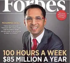  ??  ?? MOHAMMED menghiasi muka depan majalah Forbes. - Agensi