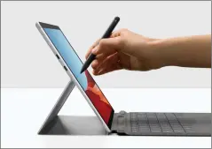  ??  ?? The Surface Pro X includes a pair of USB-C ports, instead of the single Type A and Type C port of other Surface devices.