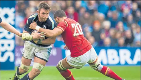  ??  ?? Wilson is hoping Scotland can replicate their performanc­e against Wales, when they won 29-13, and give coach Vern Cotter a good send-off